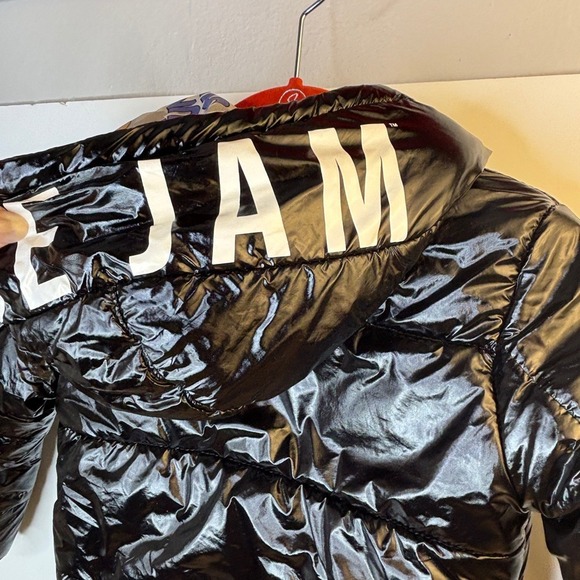 Members Only Space Jam‎ A New Legacy Lola Bunny Puffer Jacket Black Kids 4 - Picture 11 of 15